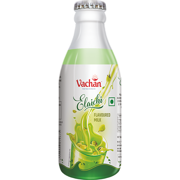 Vachan Flavoured Milk Elaichi - 145ml (Set of 6 Bottles)